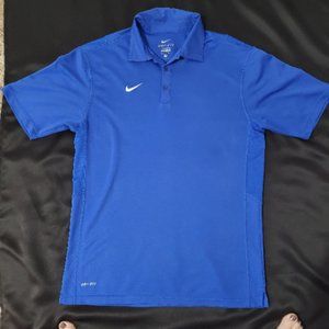 Men's Nike Polo Shirt, Blue, Size Medium